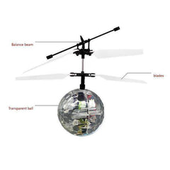 Mini Fun Kids Toy Suspended Crystal Ball Sensing Aircraft Hand